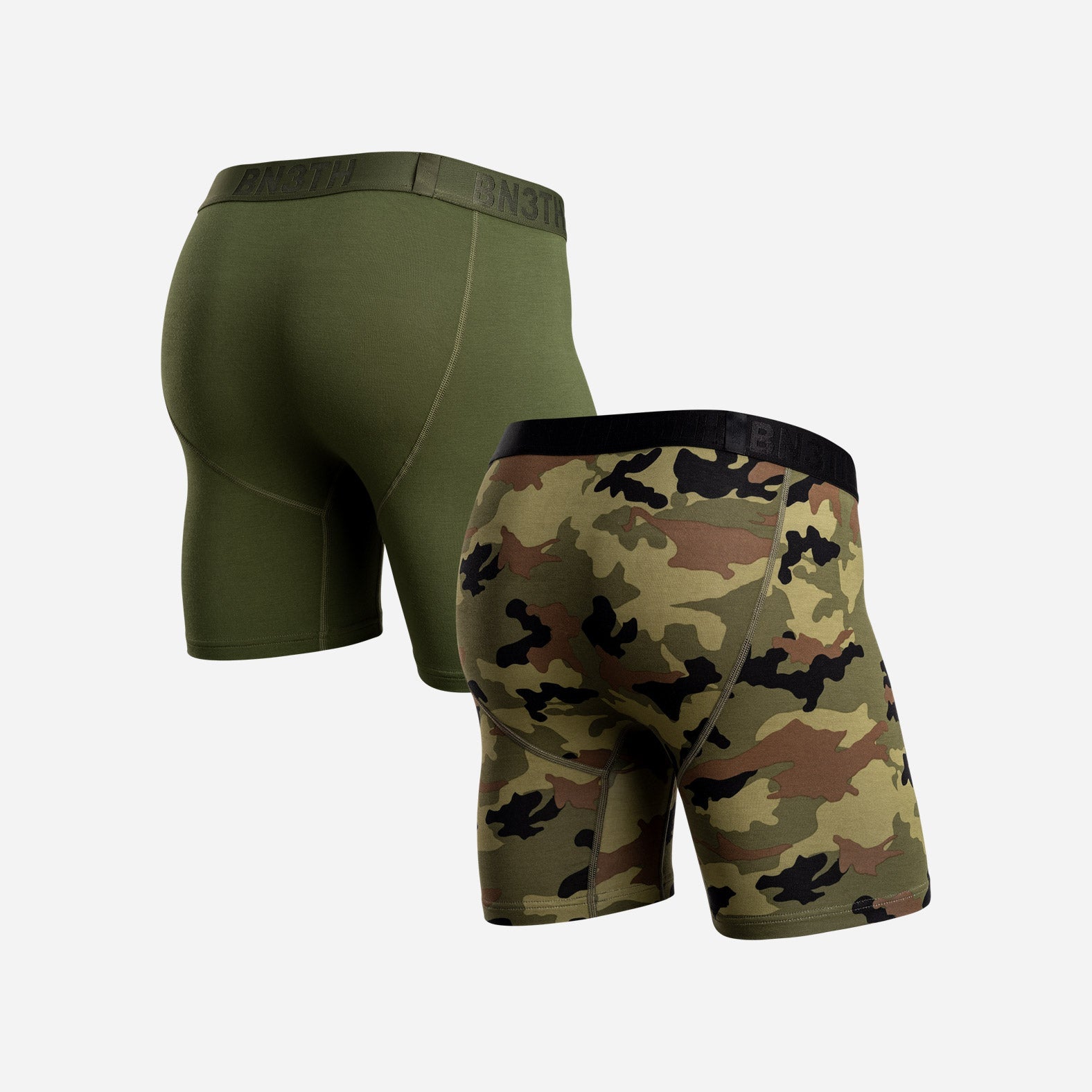 CLASSIC BOXER BRIEF: BRONZE GREEN/CAMO GREEN 2 PACK