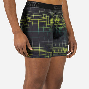 PRO BOXER BRIEF: OMBRE CAR CHECKERBOARD BLACK