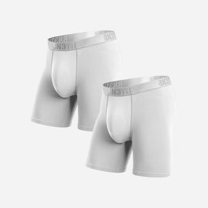 Classic Icon Boxer Brief: White 2 Pack