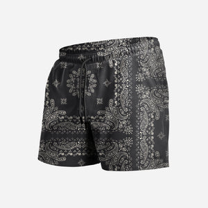 Agua Volley X 2N1 Swim Short 5”: Bandana Black