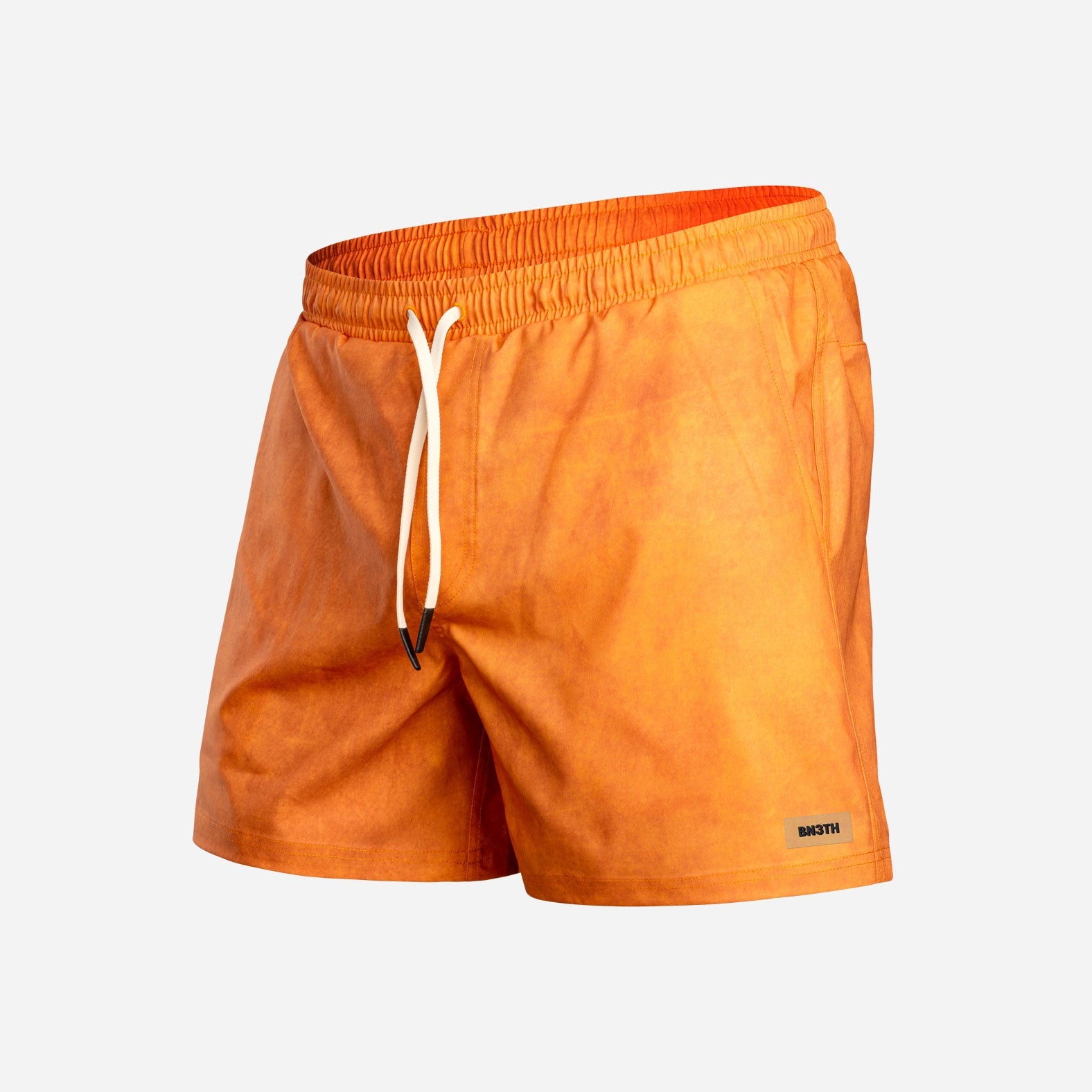 Agua Volley X 2N1 Swim Short 5”: Cinnamon Orange Acid Wash