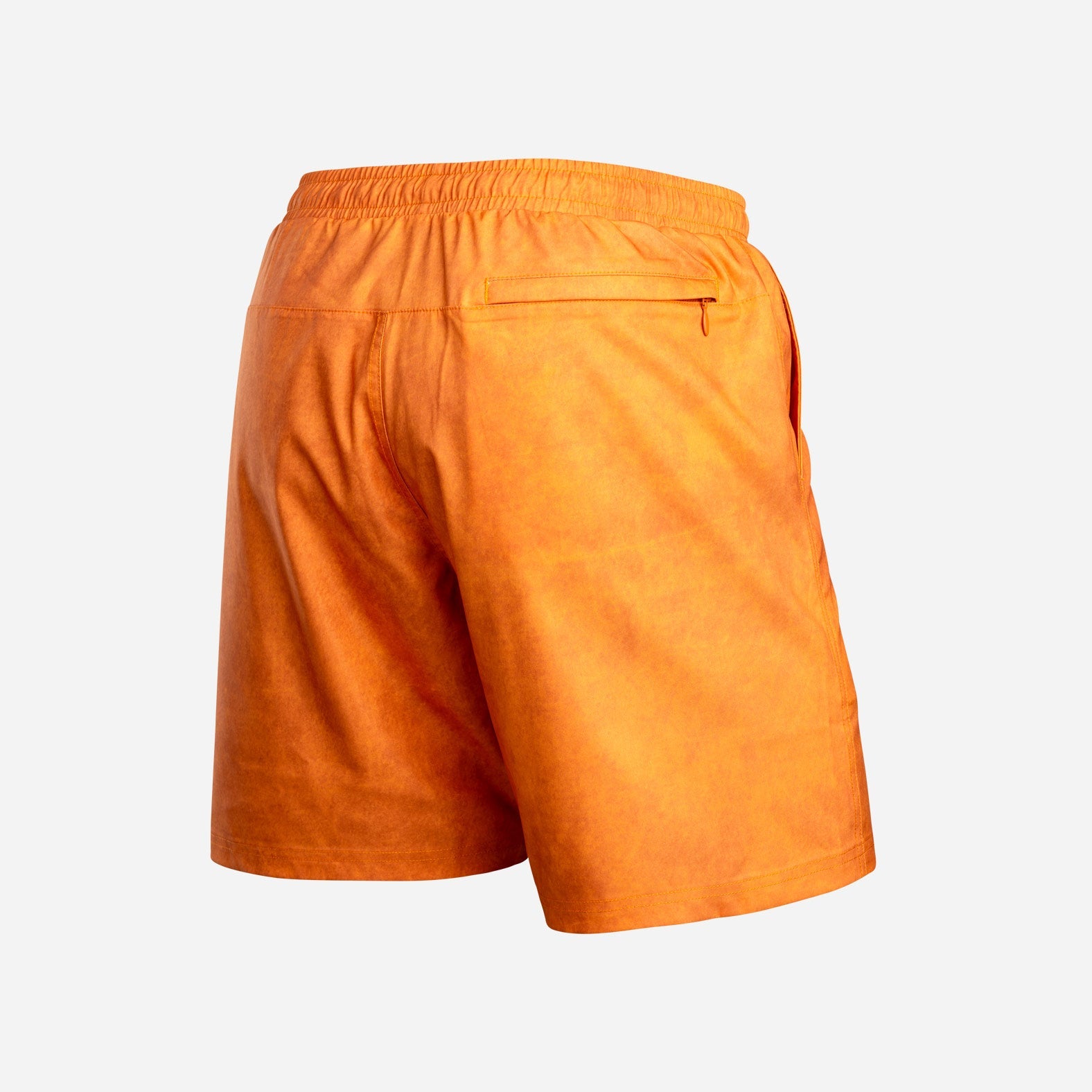 Agua Volley X 2N1 Swim Short 7”: Cinnamon Orange Acid Wash