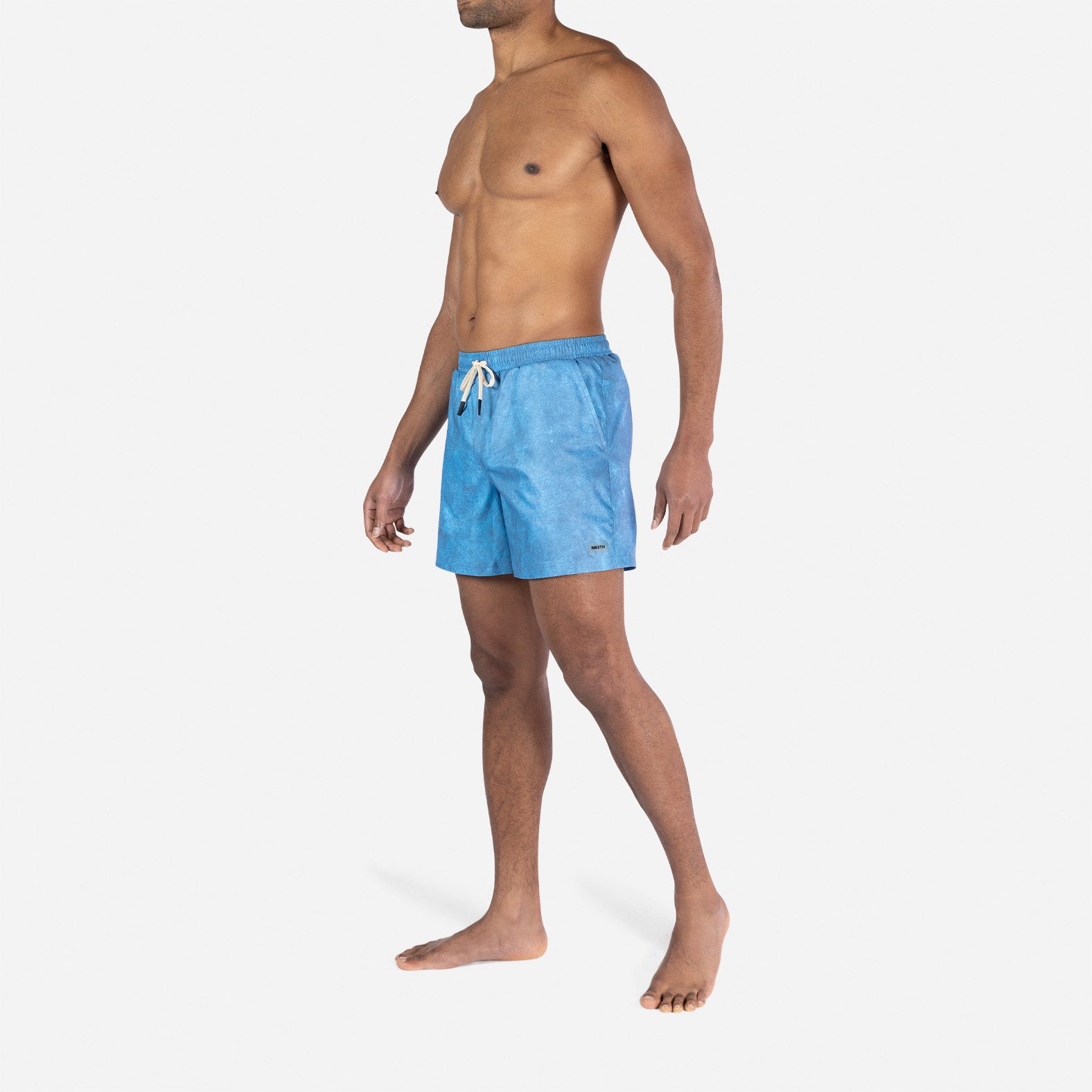 Agua Volley X 2N1 Swim Short 5”: Fog Acid Wash