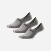 Classic No Show Sock: Heather Grey 3 Pack