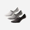 Classic No Show Sock: Black/Heather Grey/White  3 Pack