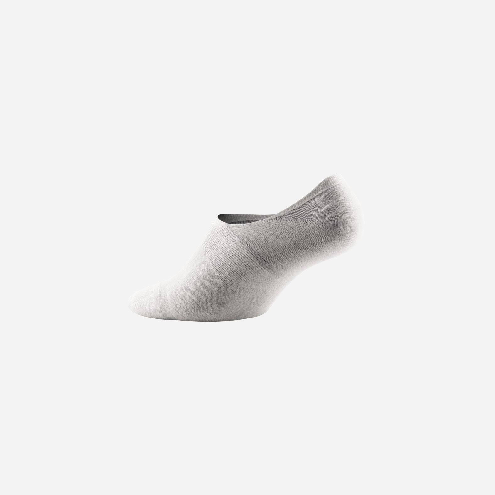 Classic No Show Sock: White