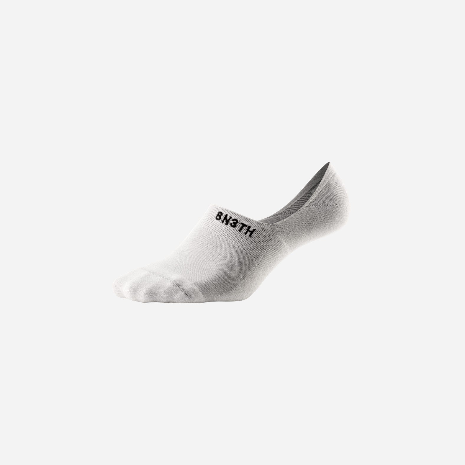 Classic No Show Sock: White