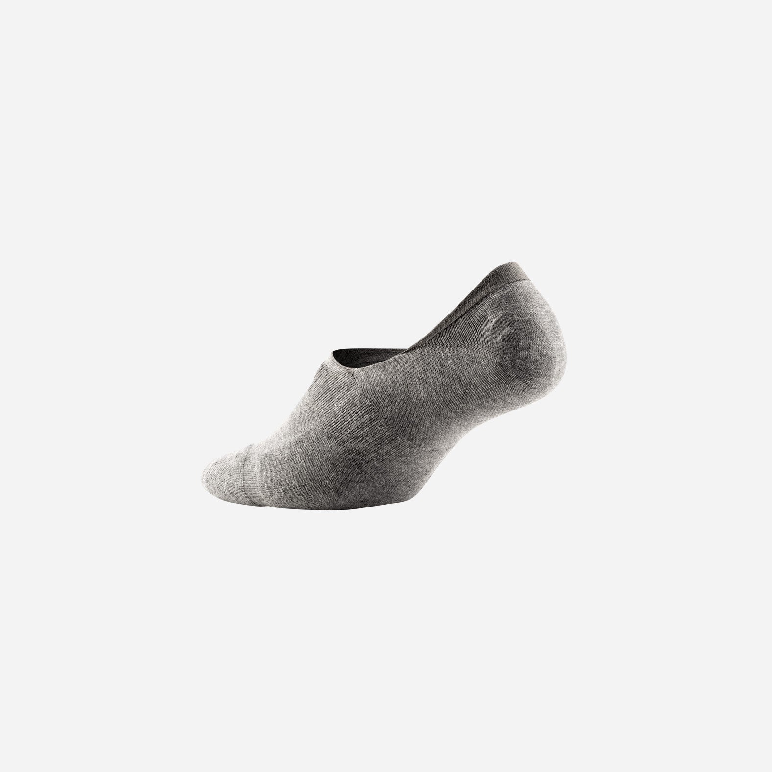 Classic No Show Sock: Heather Grey