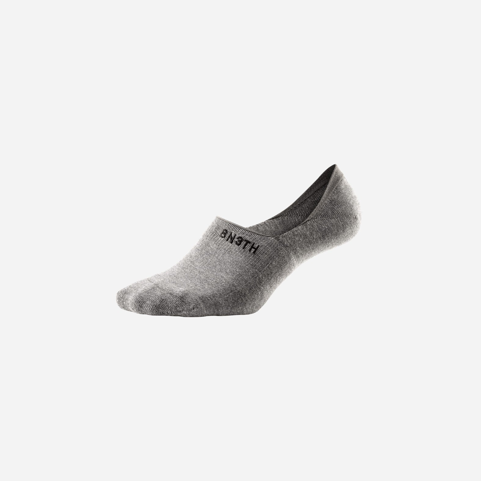 Classic No Show Sock: Heather Grey