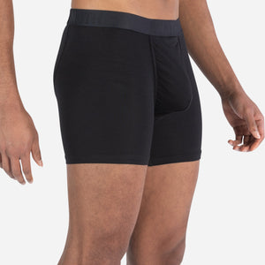 Classic Essentials Boxer Brief: Black 3 Pack