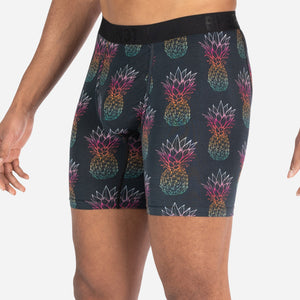 Classic Icon Boxer Brief: Pineapple Fade Black