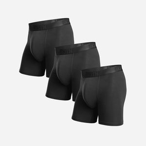 Classic Essentials Boxer Brief: Black 3 Pack