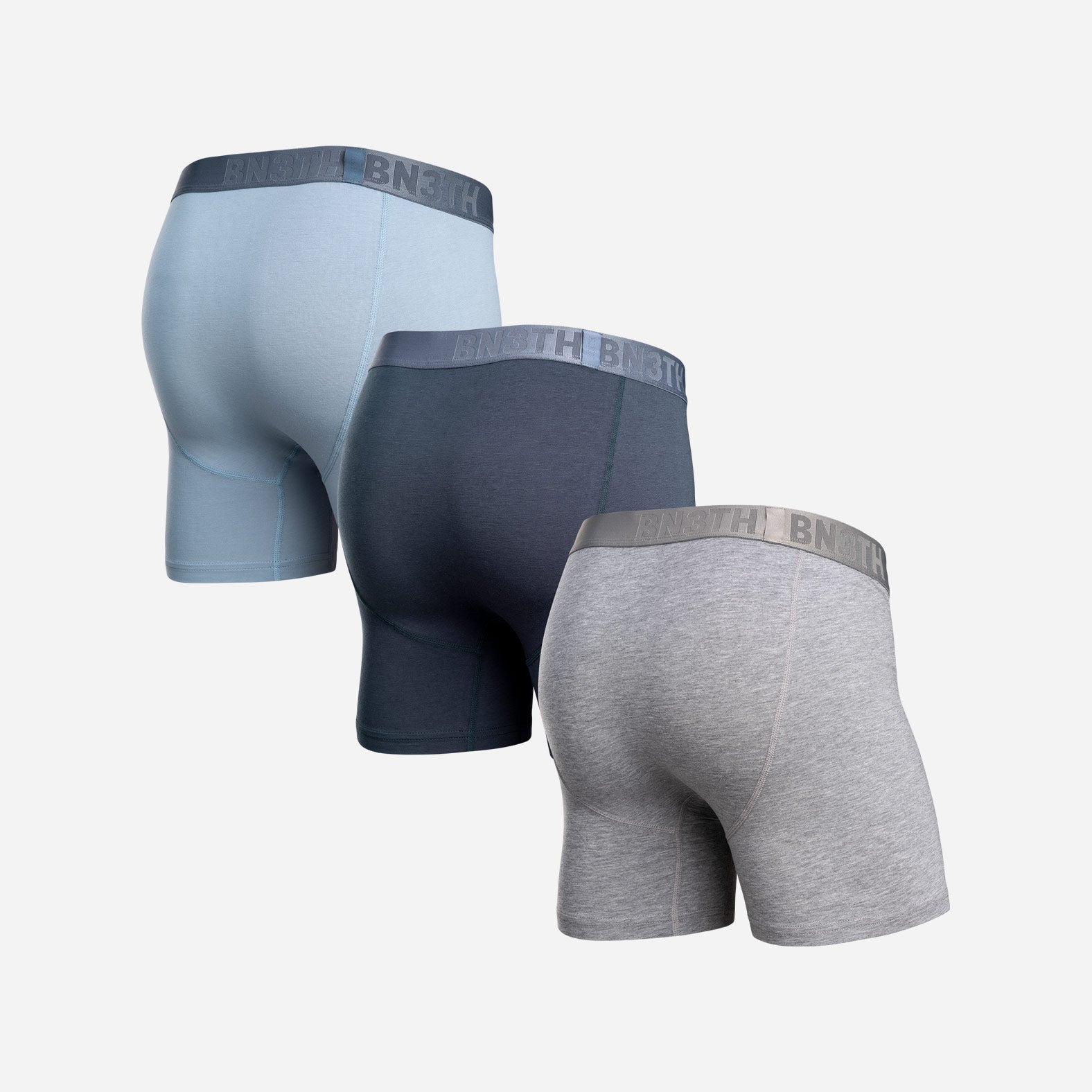 Classic Essentials Boxer Brief: Dusty/Midnight/Heather Gray 3 Pack