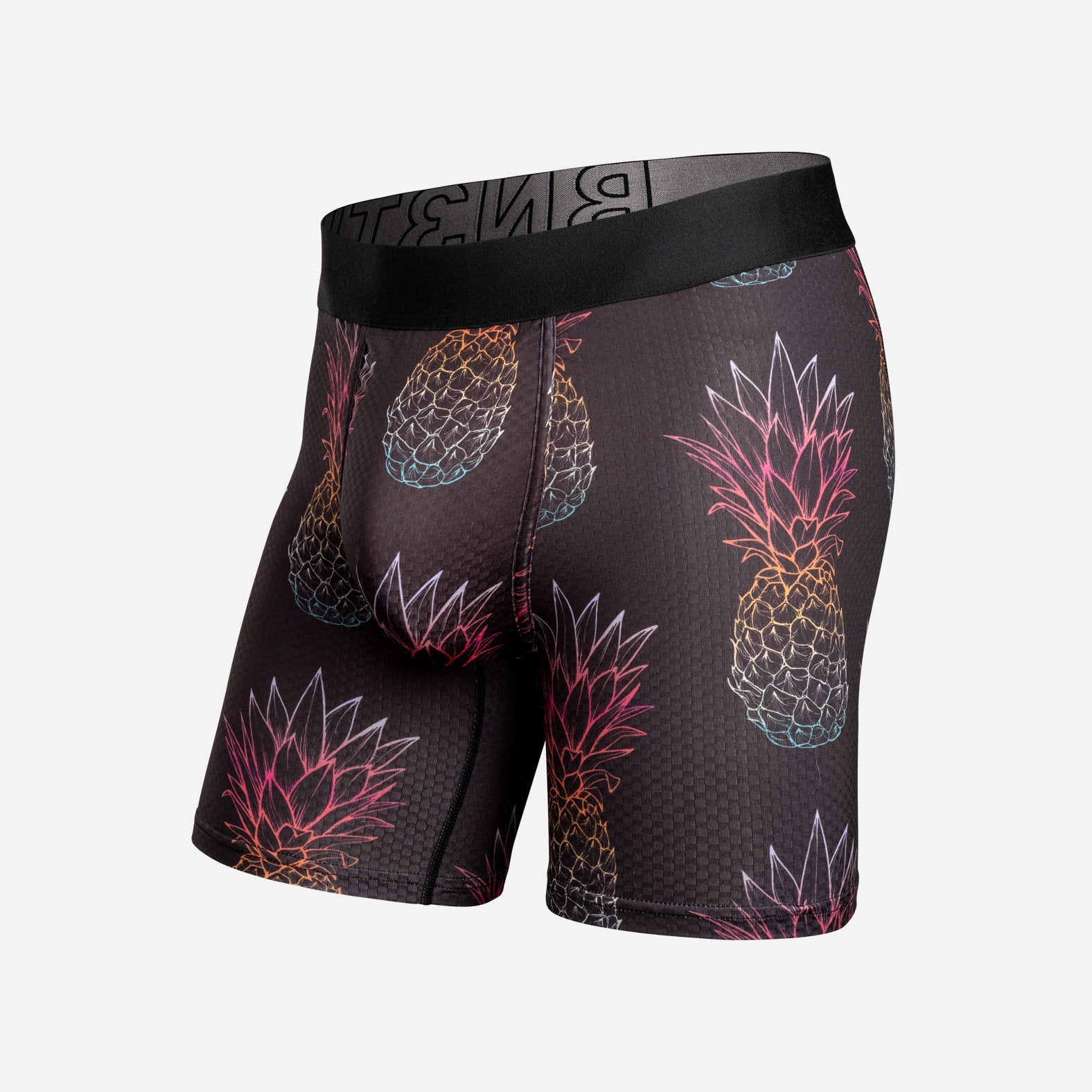 Pro Agua X Boxer Brief: Oversized Pineapple Fade Black