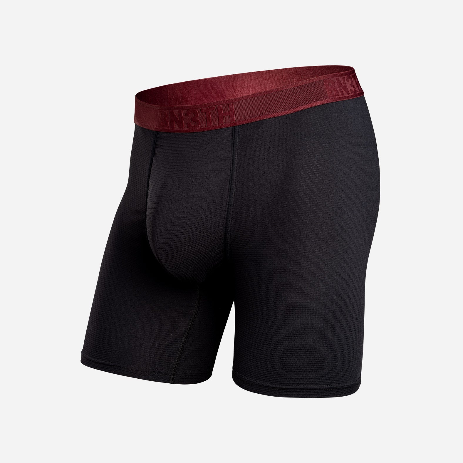 Pro Flex Boxer Brief: Black Rhubarb