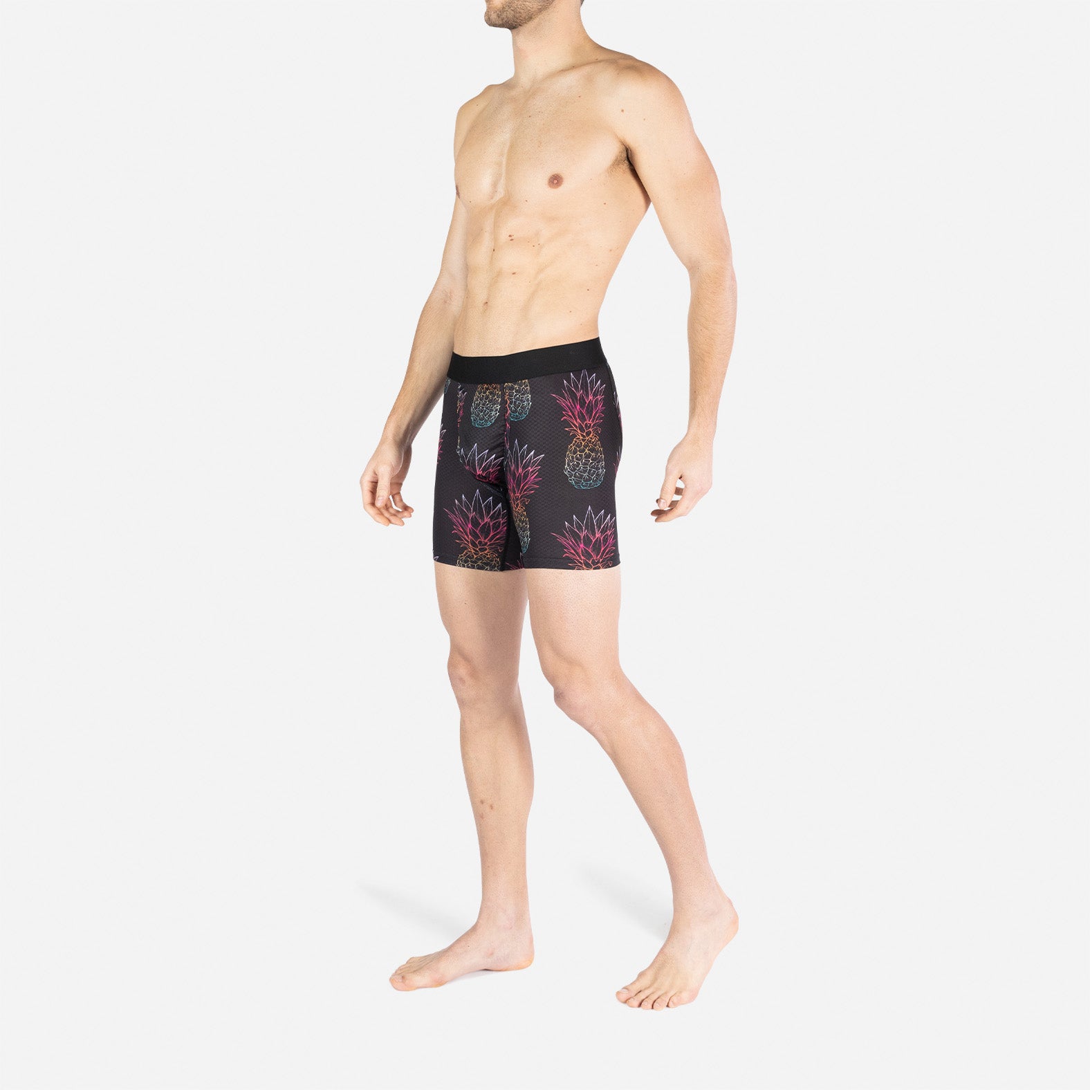 Pro Agua X Boxer Brief: Oversized Pineapple Fade Black