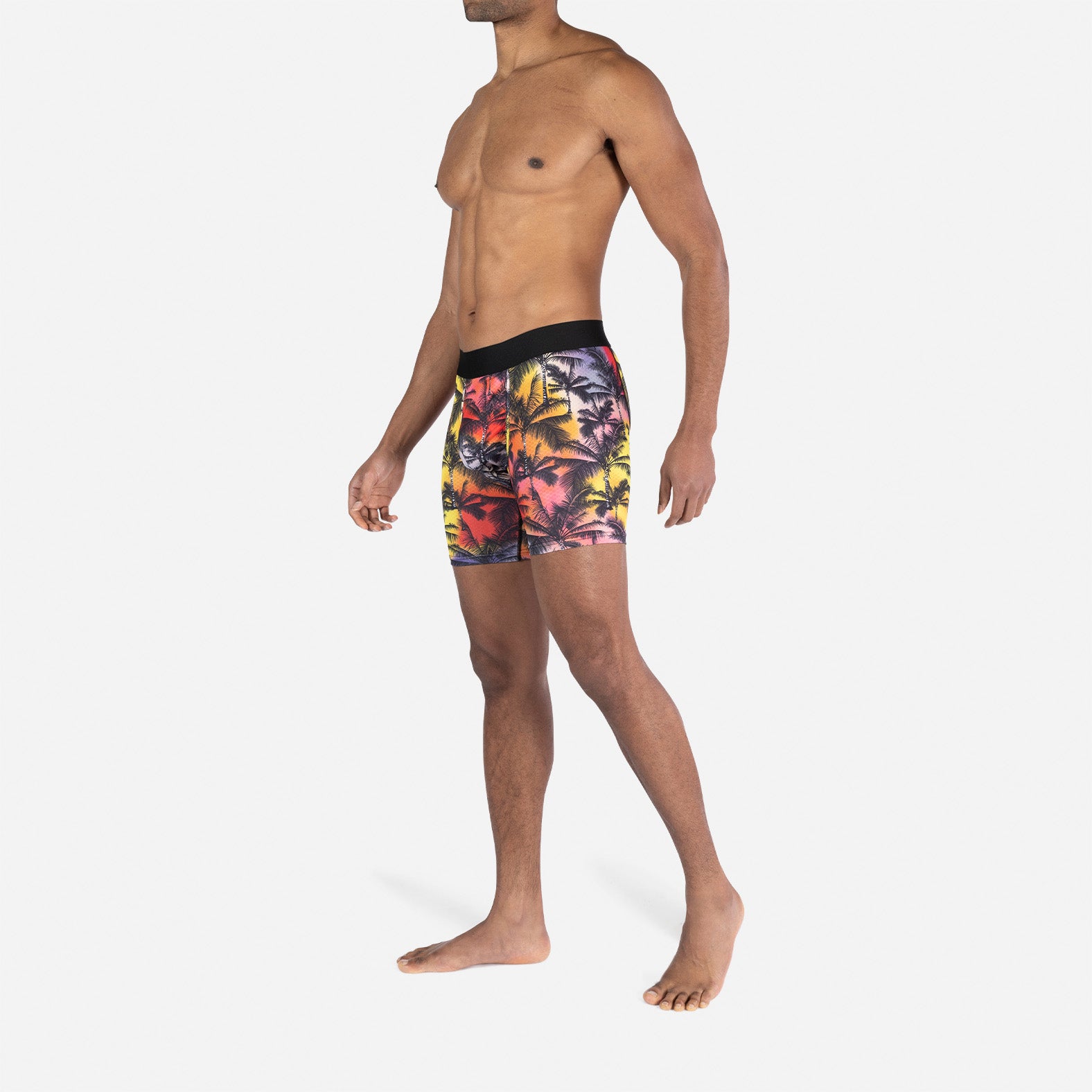 Pro Agua X Boxer Brief: Oversized Tropical Haze Dawn