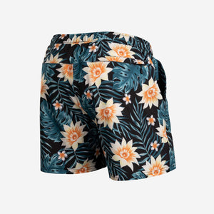 Agua Volley X 2N1 Swim Short 5”: Tropical Floral Black