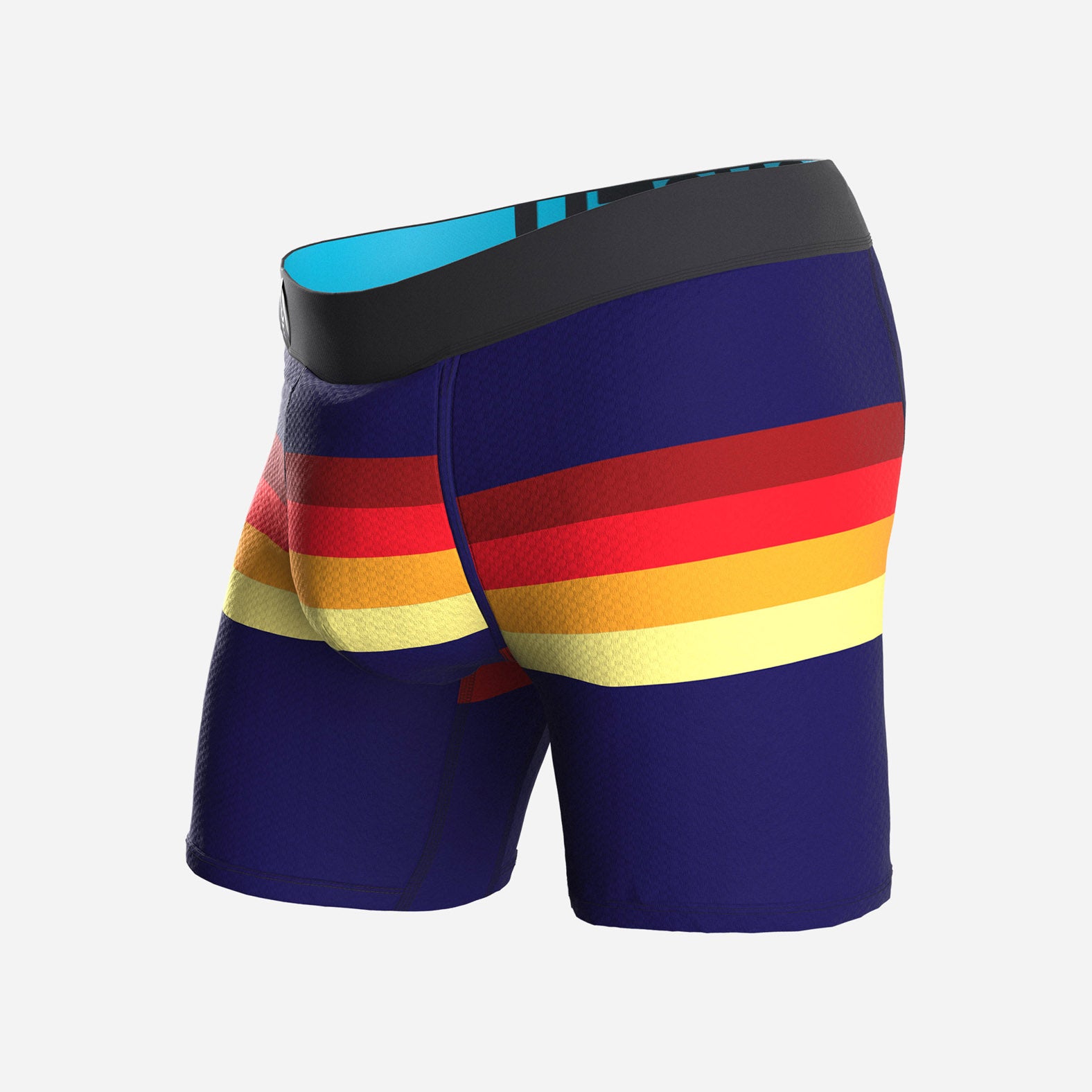 PRO AGUA X BOXER BRIEF: RETROSTRIPE NAVY